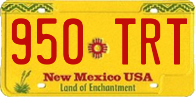 NM license plate 950TRT