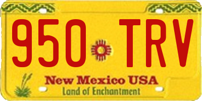 NM license plate 950TRV