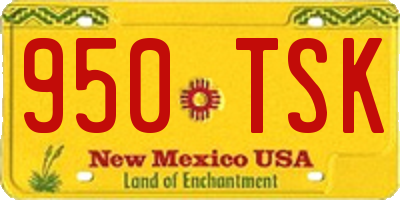 NM license plate 950TSK