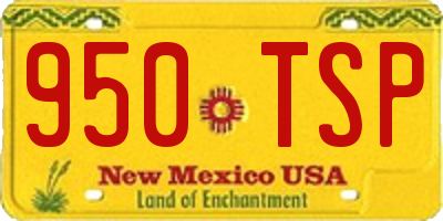 NM license plate 950TSP