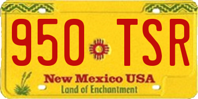 NM license plate 950TSR