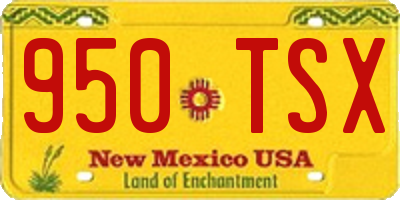NM license plate 950TSX