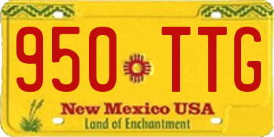 NM license plate 950TTG