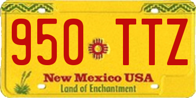 NM license plate 950TTZ