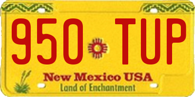 NM license plate 950TUP