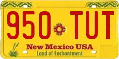 NM license plate 950TUT