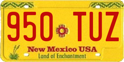 NM license plate 950TUZ