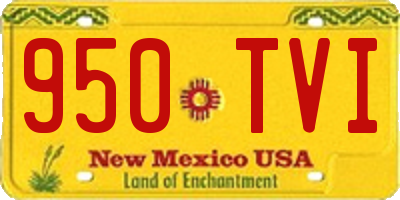 NM license plate 950TVI