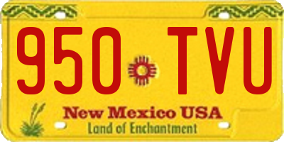NM license plate 950TVU