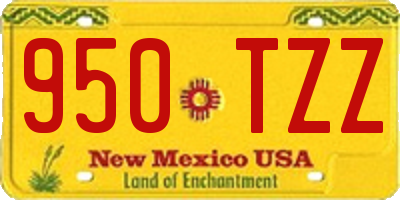 NM license plate 950TZZ