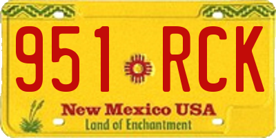 NM license plate 951RCK