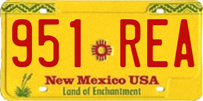 NM license plate 951REA