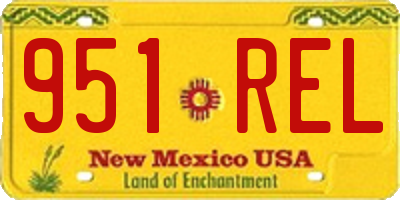 NM license plate 951REL