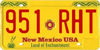 NM license plate 951RHT