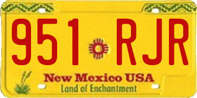 NM license plate 951RJR