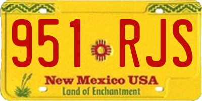 NM license plate 951RJS