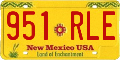 NM license plate 951RLE