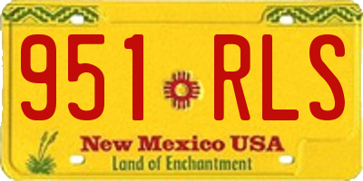 NM license plate 951RLS