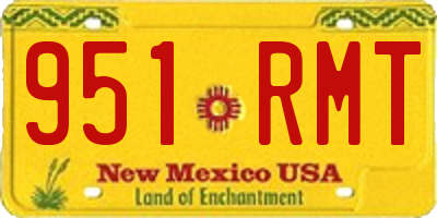 NM license plate 951RMT