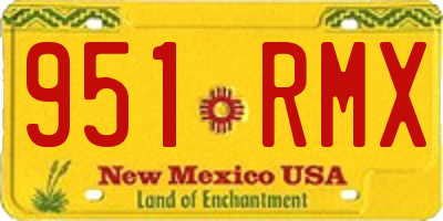 NM license plate 951RMX