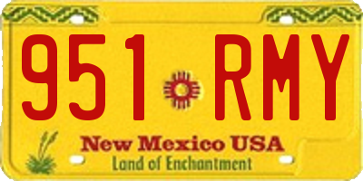 NM license plate 951RMY