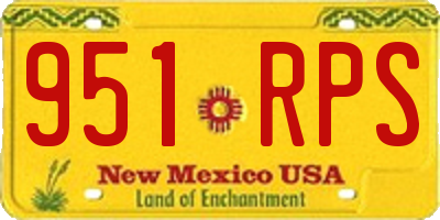 NM license plate 951RPS