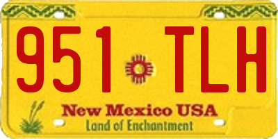 NM license plate 951TLH