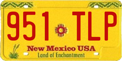 NM license plate 951TLP