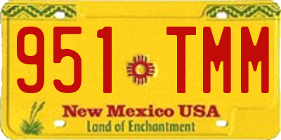 NM license plate 951TMM