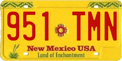 NM license plate 951TMN