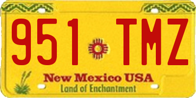 NM license plate 951TMZ