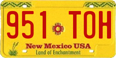 NM license plate 951TOH