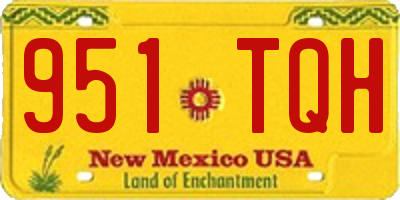 NM license plate 951TQH
