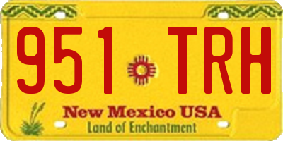 NM license plate 951TRH