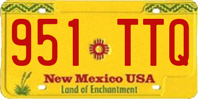 NM license plate 951TTQ