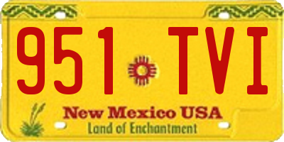 NM license plate 951TVI