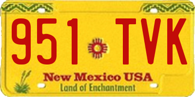 NM license plate 951TVK