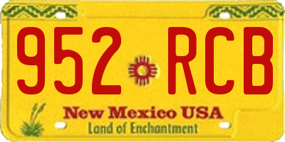 NM license plate 952RCB