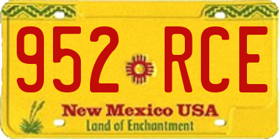 NM license plate 952RCE