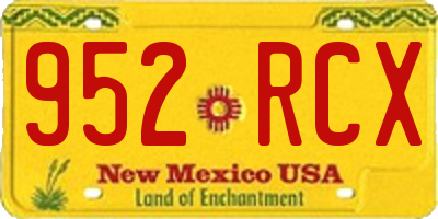 NM license plate 952RCX