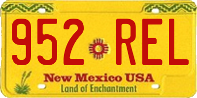 NM license plate 952REL