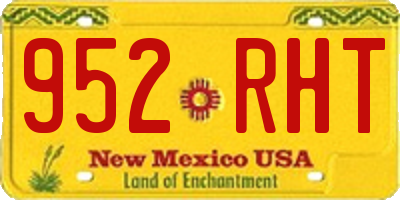 NM license plate 952RHT