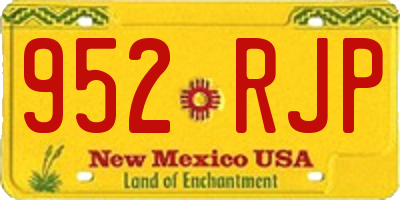 NM license plate 952RJP