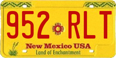 NM license plate 952RLT
