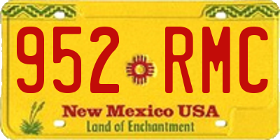 NM license plate 952RMC