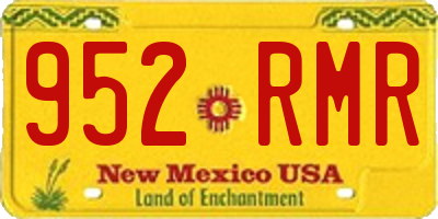 NM license plate 952RMR