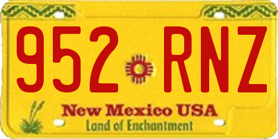 NM license plate 952RNZ
