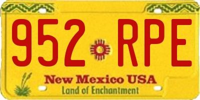 NM license plate 952RPE