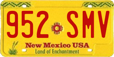 NM license plate 952SMV