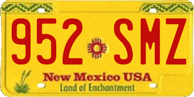 NM license plate 952SMZ